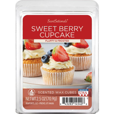 ASDA ScentSationals Sweet Berry Cupcakes Wax Melt Cubes 70.9g- Buy online at McGrocer