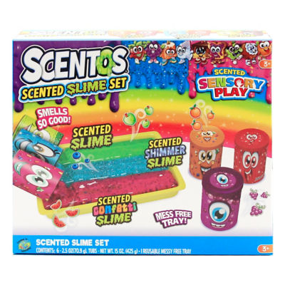 ASDA Scentos Slime Collection Set with Original, Shimmer and Confetti- Buy online at McGrocer