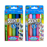 Scentos scented acrylic paint markers 5-pack, imported from the UK