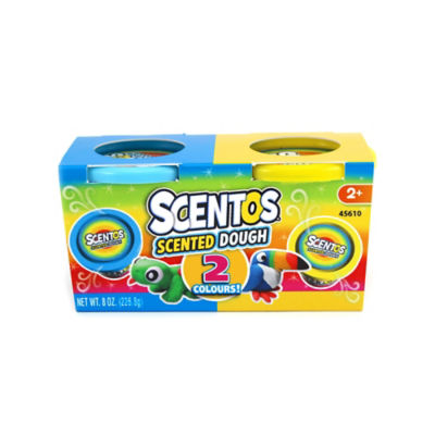 Scentos scented modelling dough assorted colours and fragrances 2 pack (British brand)
