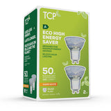 TCP LED GU10 warm white 2-pack 345 lumens, UK version
