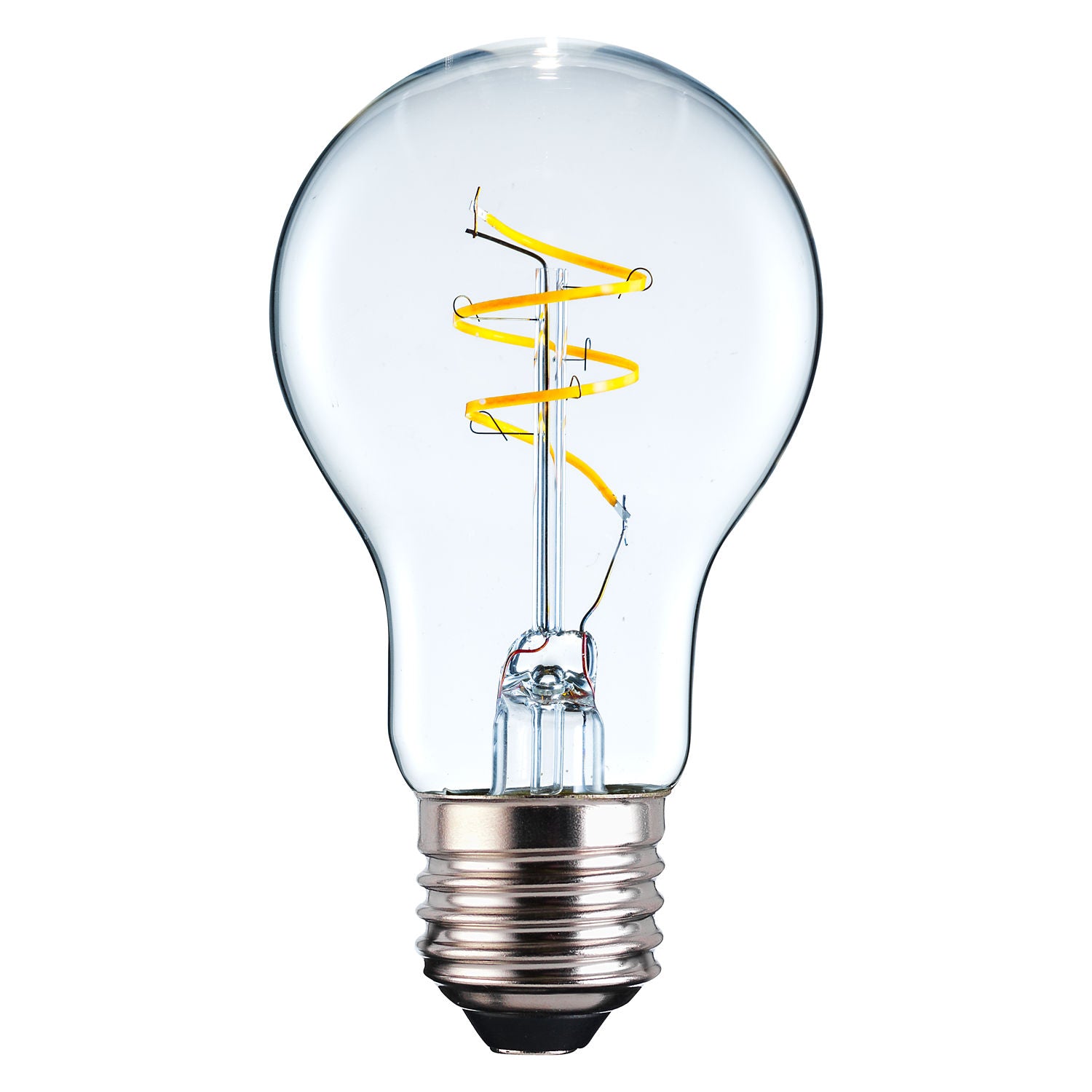 TCP clear glass filament bulb warm white 470 lumens E27, imported from the UK