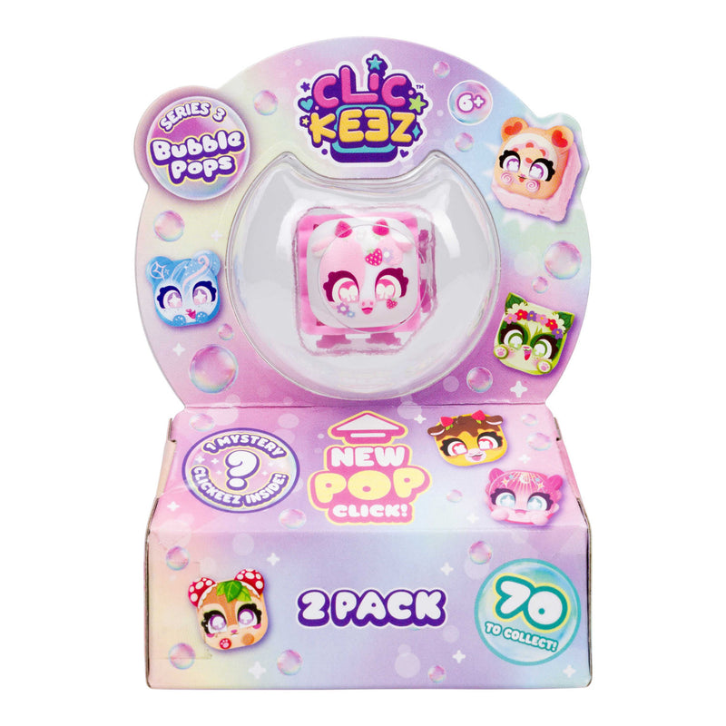 Clickeez S1 2-Pack collectible keychain toy, British product