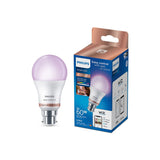 Philips Smart LED A60 60W B22 White and Colour Light Bulb GOODS ASDA   