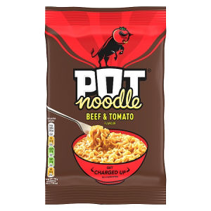 Pot Noodle beef & tomato instant noodles 114g, UK version