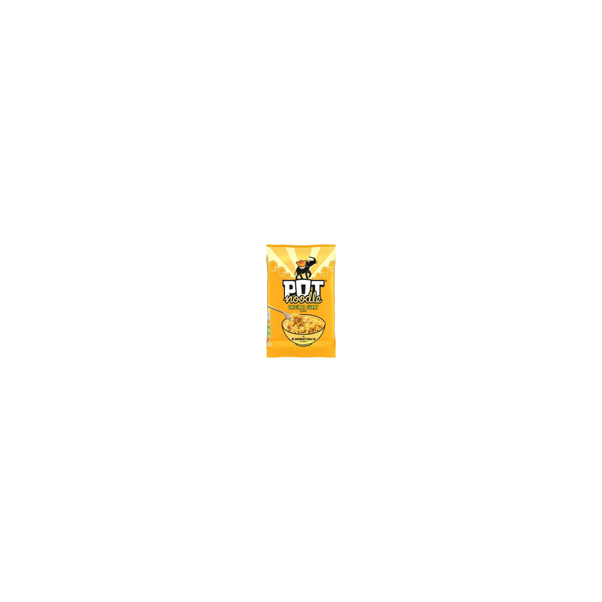 Pot Noodle Original Curry instant noodles block 114g, UK version