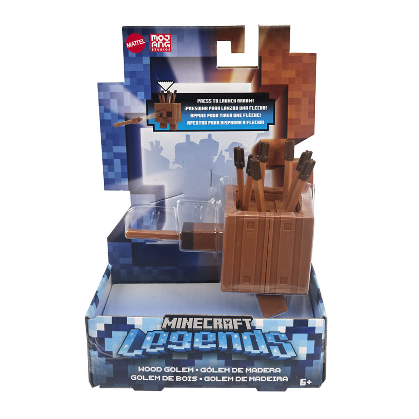 Minecraft Legends Plank Golem Action Figure Age 6+ Years GOODS ASDA   