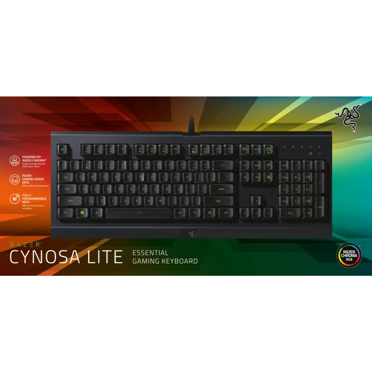 Razer Cynosa Lite gaming keyboard (British brand)