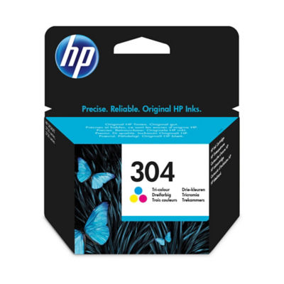 HP 304 Tri-colour Printer Ink Cartridge 2ml