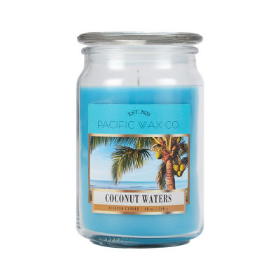 Pacific Wax Co Kokoswasser Große Glas Kerze 510g