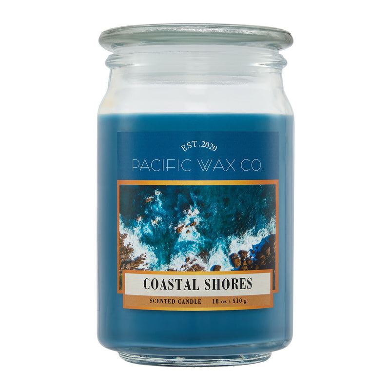 P Wax Co jar candle 510g with 85 hours burn, imported from the UK