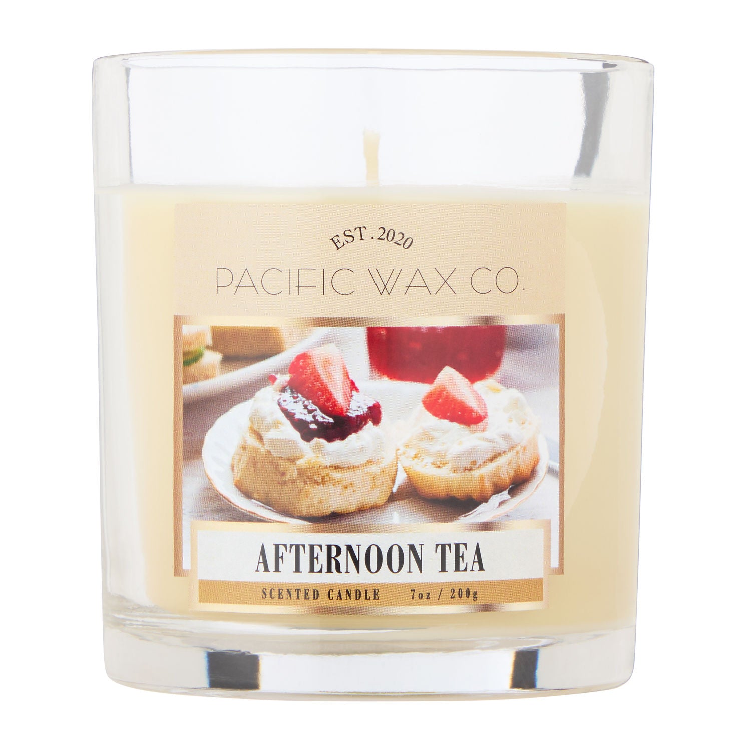 Pacific Wax Co candle Afternoon Tea small jar 200g, imported from the UK
