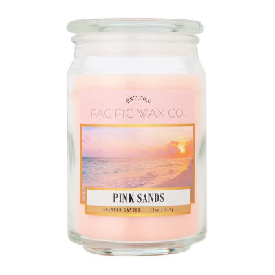 ASDA Pacific Wax Co Coral Sunset Large Jar Candle 510g- Buy online at McGrocer