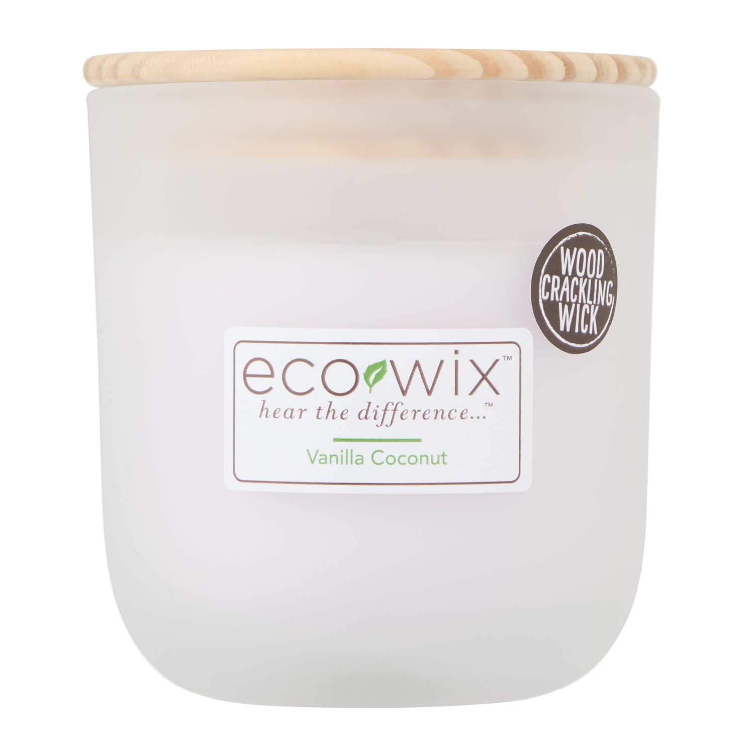 Ecowix vanilla coconut small candle 226g, imported from the UK
