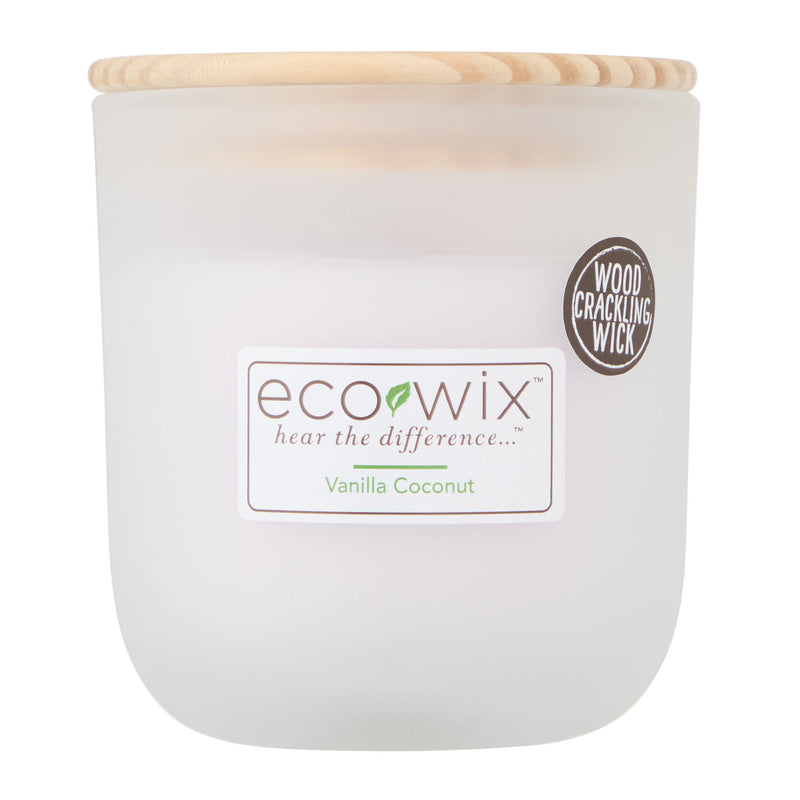 Ecowix vanilla coconut small candle 226g, imported from the UK