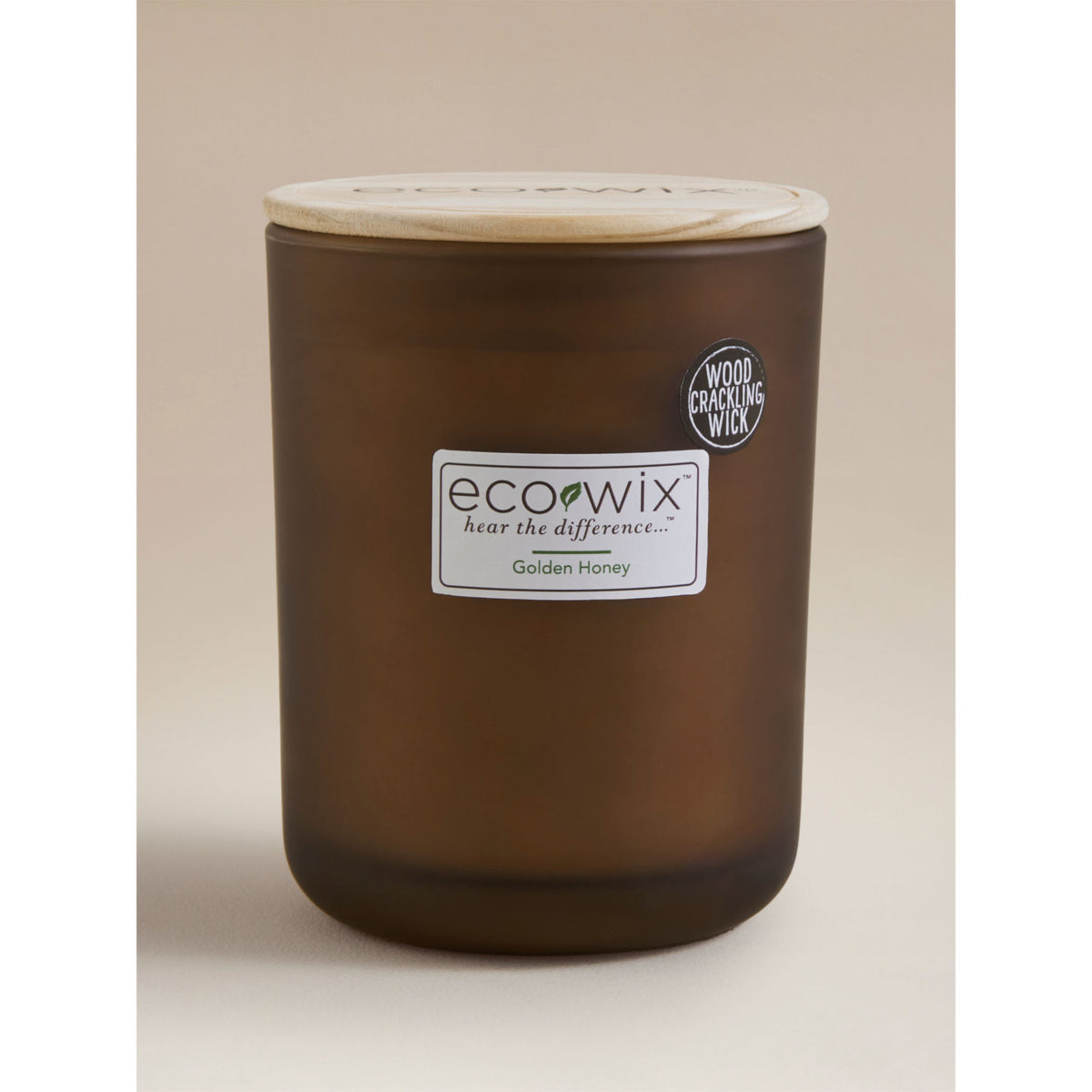 Ecowix large candle Golden Honey, imported from the UK