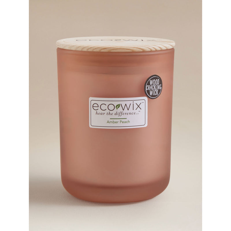 Ecowix candle Amber Peach 425g, UK version