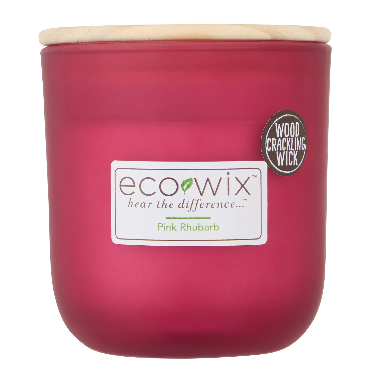 Ecowix Pink Rhubarb small candle, UK version
