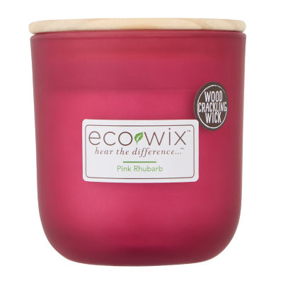Ecowix Pink Rhubarb small candle, UK version