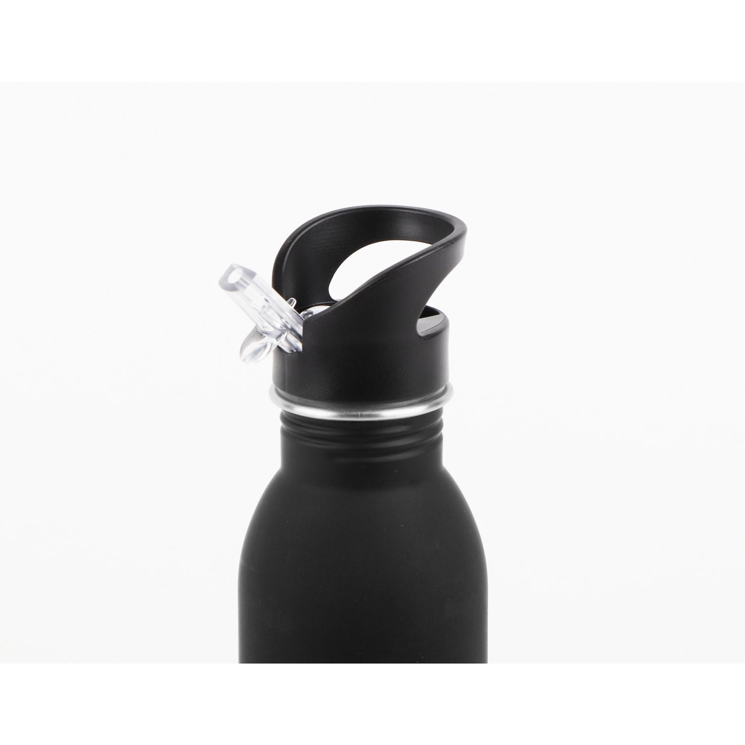 Décor Black Stainless Steel Water Bottle 500ml - British product