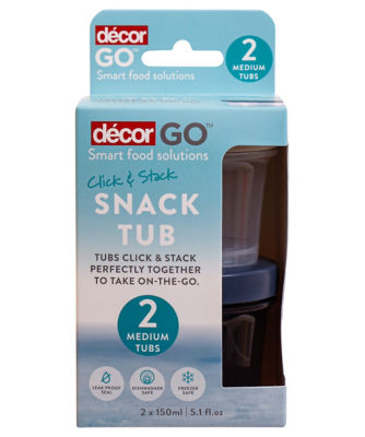 Décor pack of 2 snack pots 150ml, imported from the UK