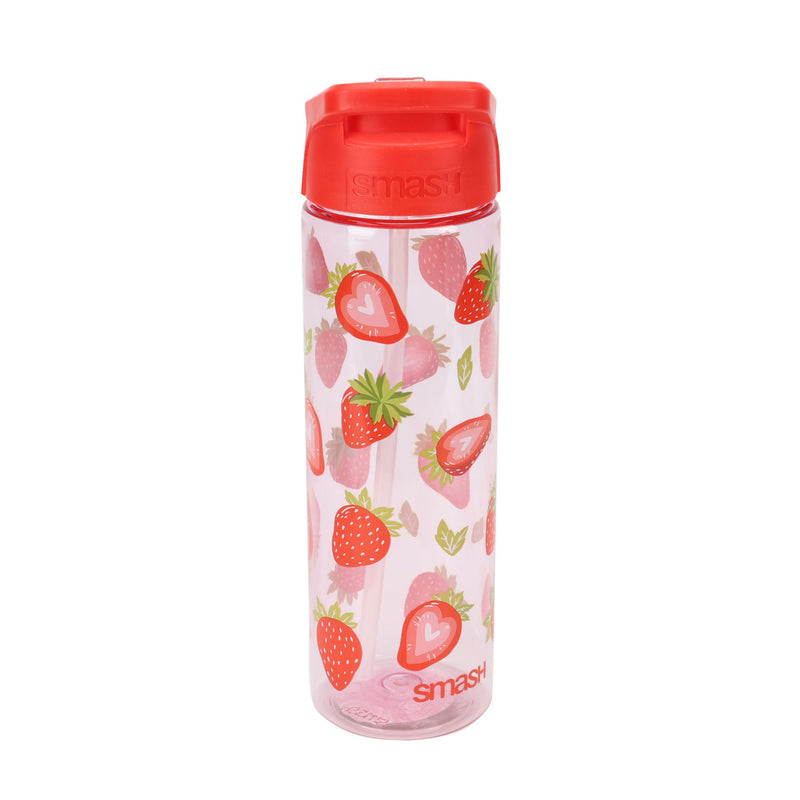 Smash Strawberry Sipper Bottle 700ml, imported from the UK