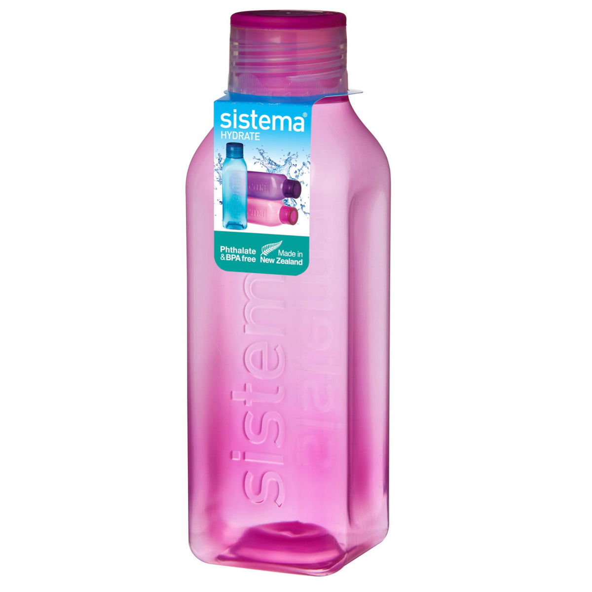 Sistema Hydrate water bottle 725ml square, UK version