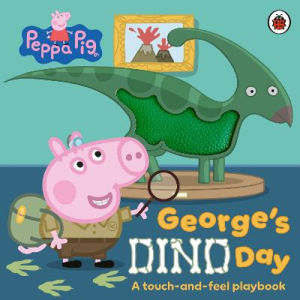 Peppa Pig George's Dino Day touch-and-feel book, imported from the UK