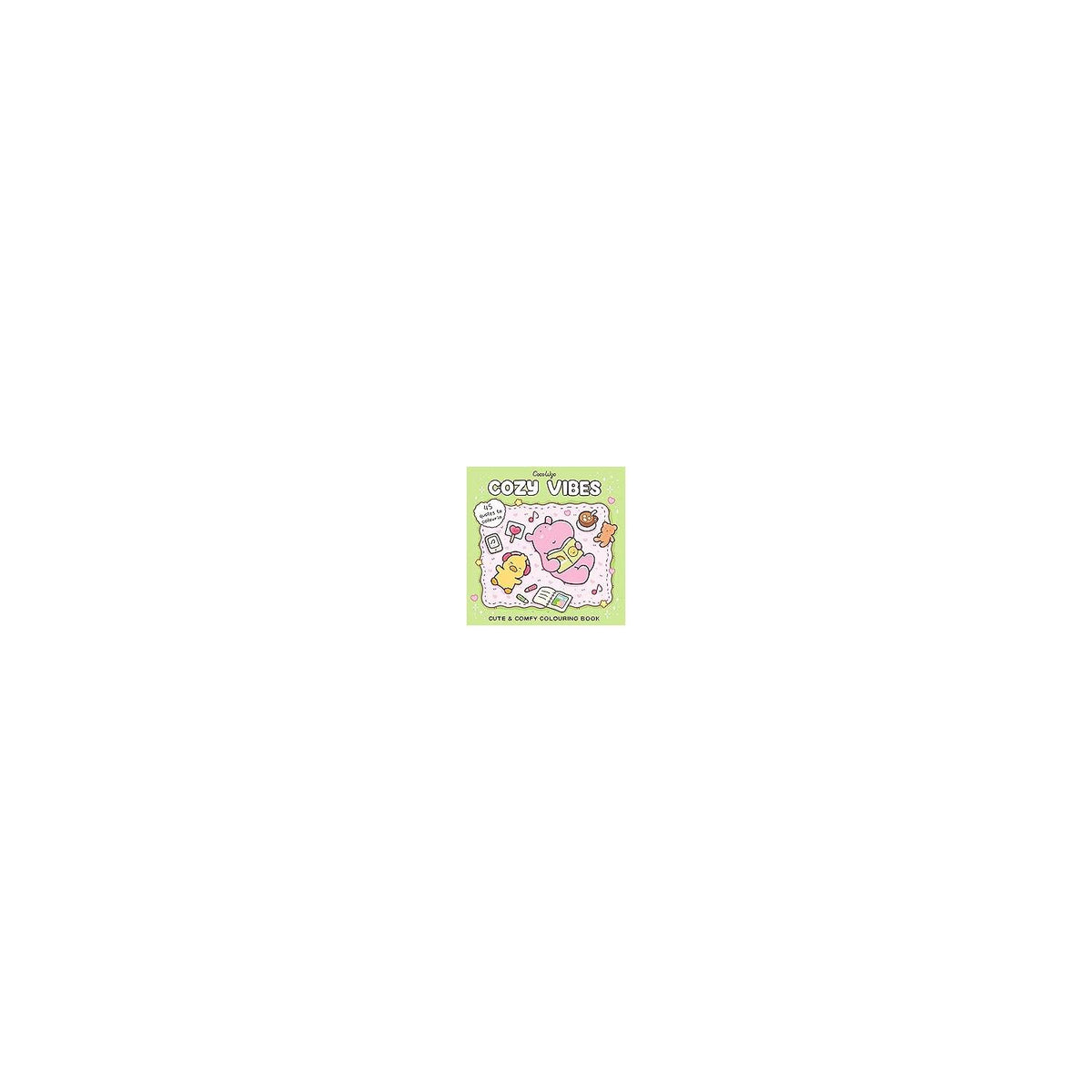 Coco Wyo Cozy Vibes colouring book 8x8 inch (British brand)