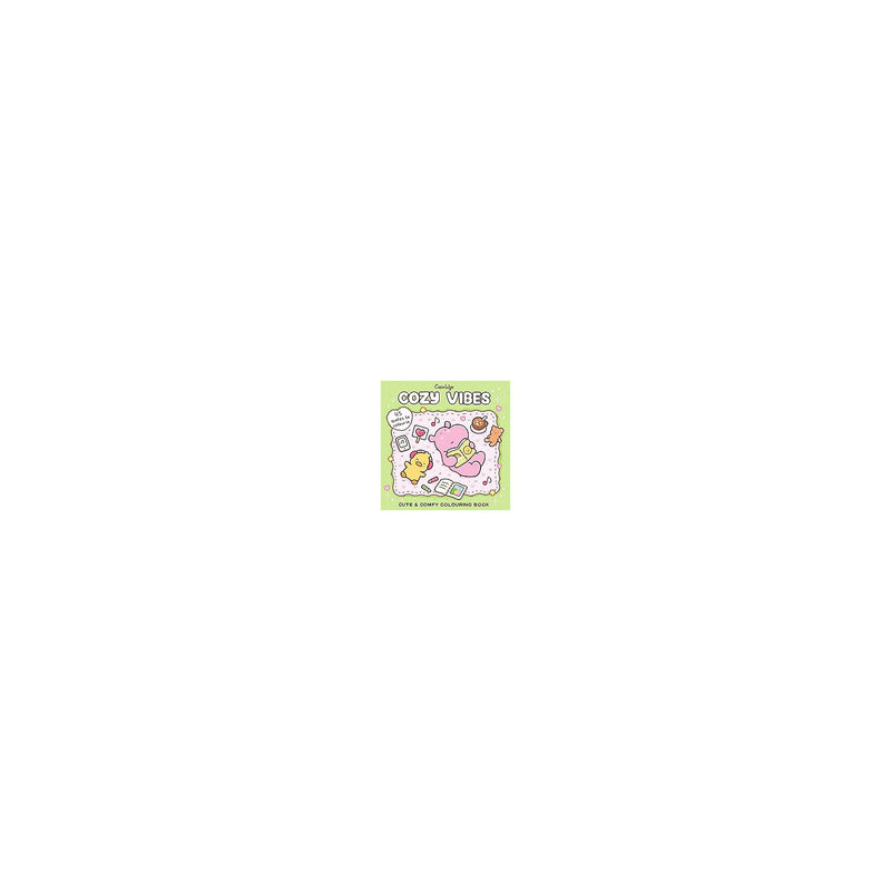 Coco Wyo Cozy Vibes colouring book 8x8 inch (British brand)