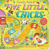 Camilla Reid Five Little Chicks board book, imported from the UK