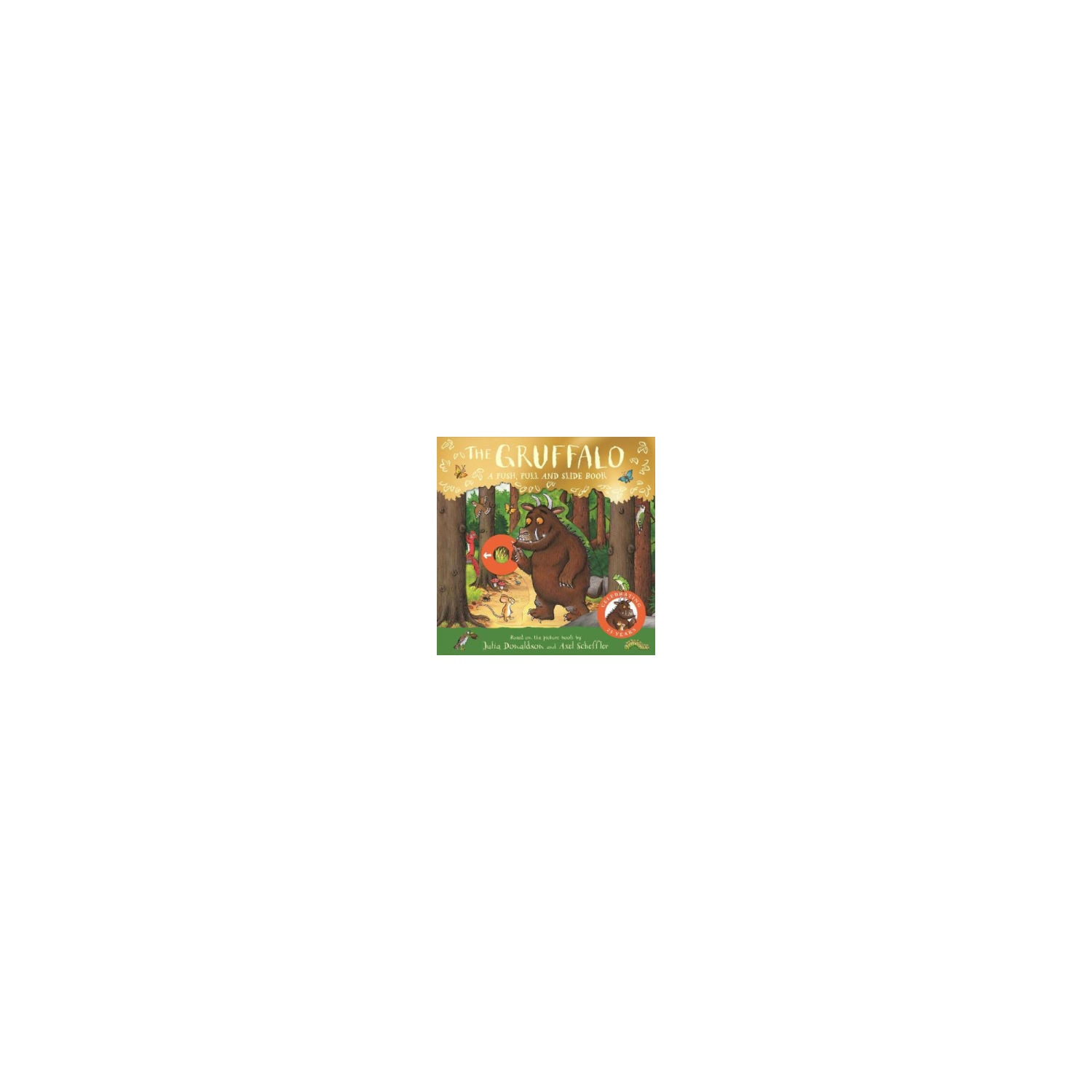 Gruffalo push pull slide board book by Julia Donaldson (British brand)