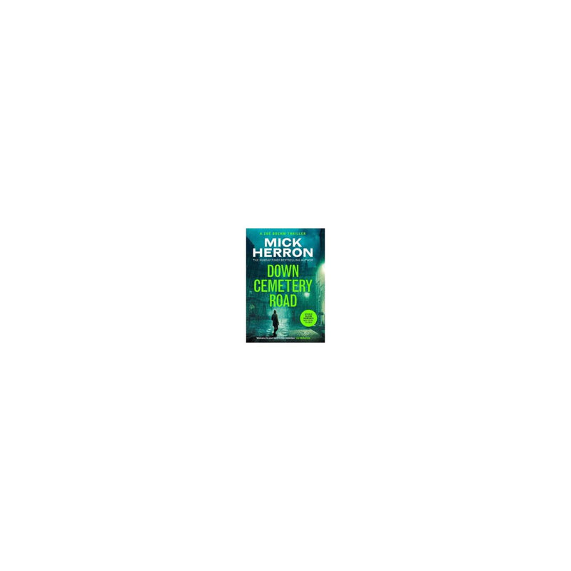 Down Cemetery Road by Mick Herron crime novel cover (British brand)