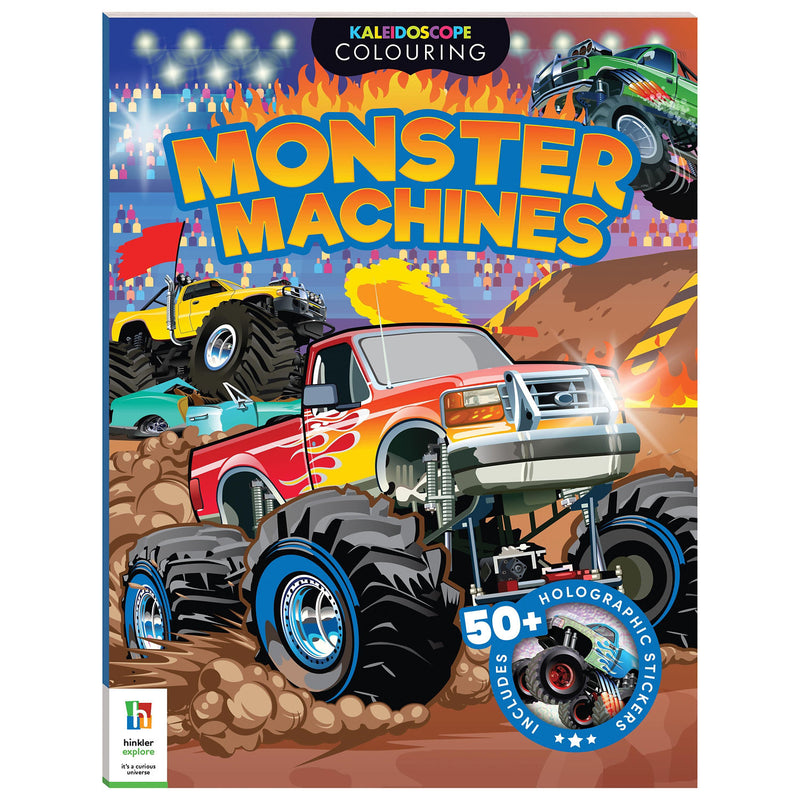 Kaleidoscope Monster Machines sticker and colouring book 48 pages - British product