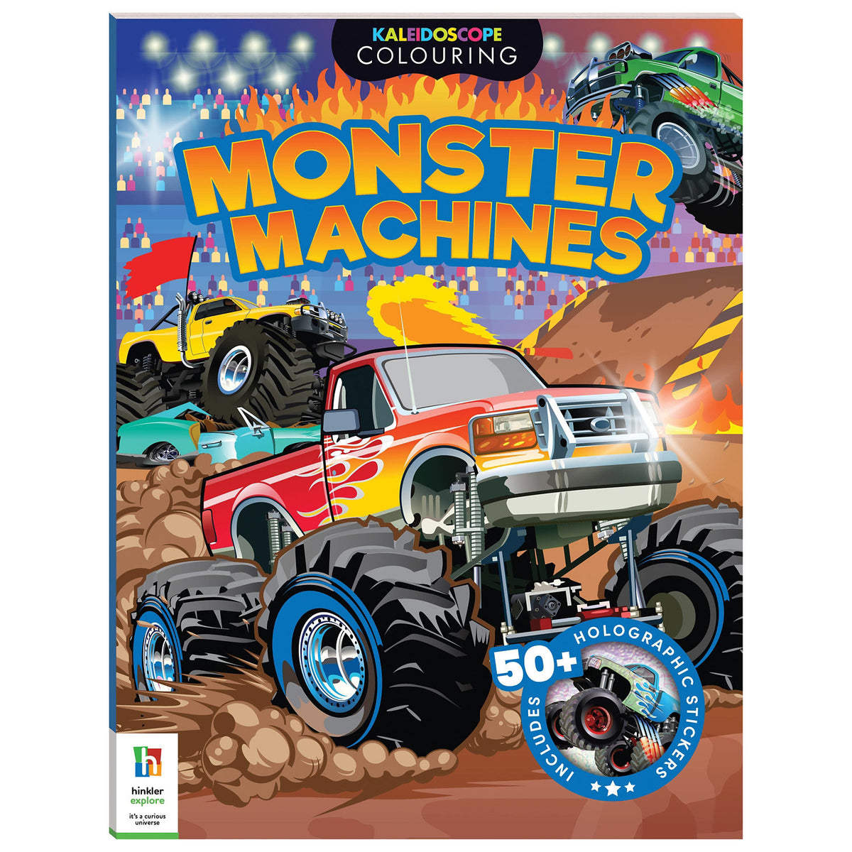 Kaleidoscope Monster Machines sticker and colouring book 48 pages - British product
