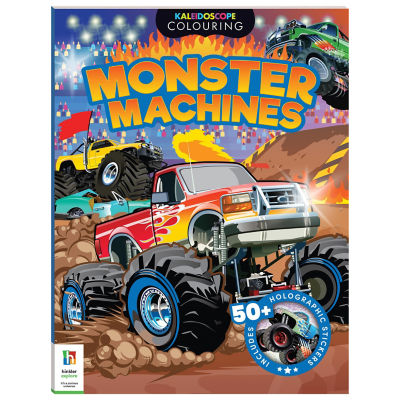 Kaleidoscope Monster Machines sticker and colouring book 48 pages - British product