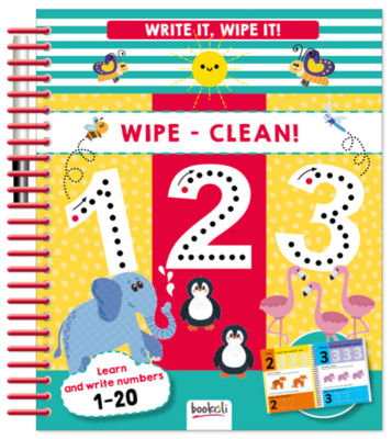Bookoli Write It Wipe It 123 book (British brand)