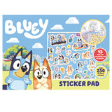 Bluey sticker pad A3 with reusable stickers, UK version