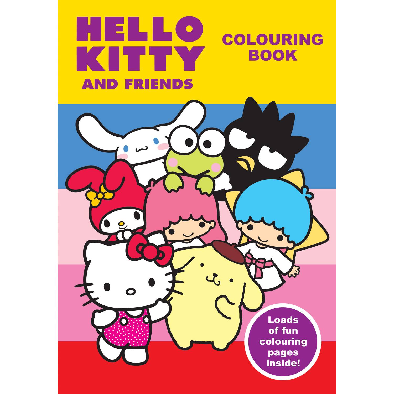 Hello Kitty and Friends A4 colouring book, imported from the UK