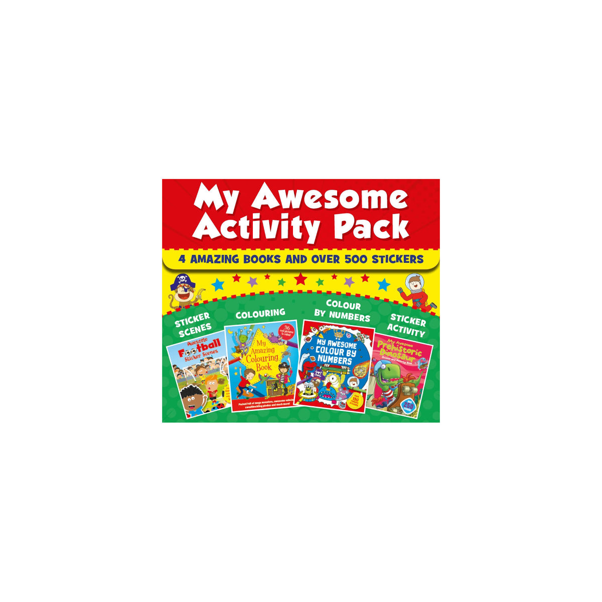 Igloo Books My Awesome Activity Pack with books and stickers, UK version
