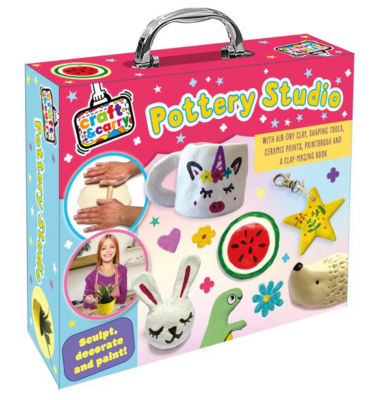 Craft & Carry pottery studio air-dry clay kit, imported from the UK