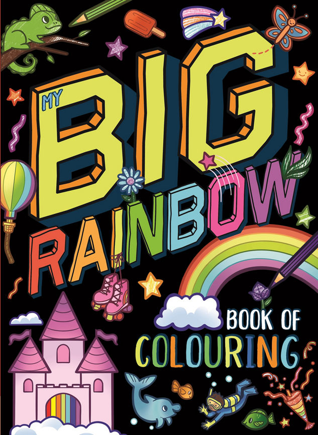 Igloo Books My Big Rainbow Book Of Colouring GOODS ASDA   