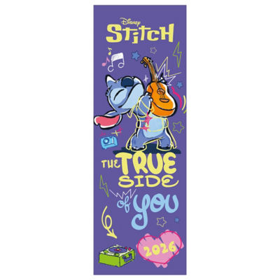 Disney Stitch slim calendar 2026 (British brand)