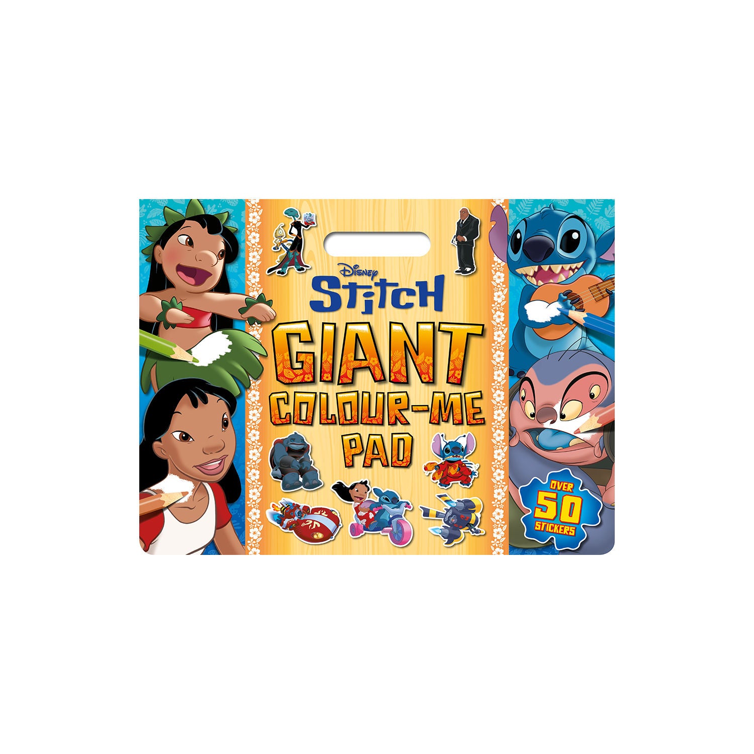 Lilo & Stitch giant colouring pad with stickers, imported from the UK