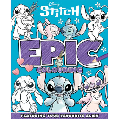 Disney Stitch Epic Colouring Book - British product
