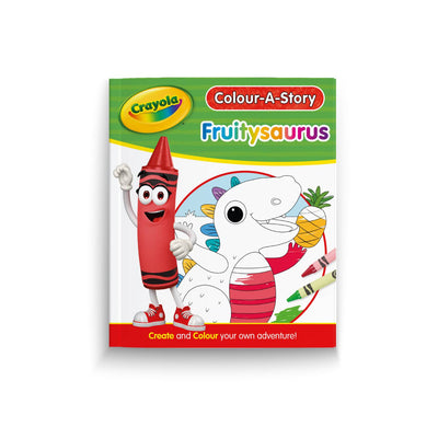 ASDA Crayola Colour-a-Story Fruitysaurus Colouring Story Book- Buy online at McGrocer