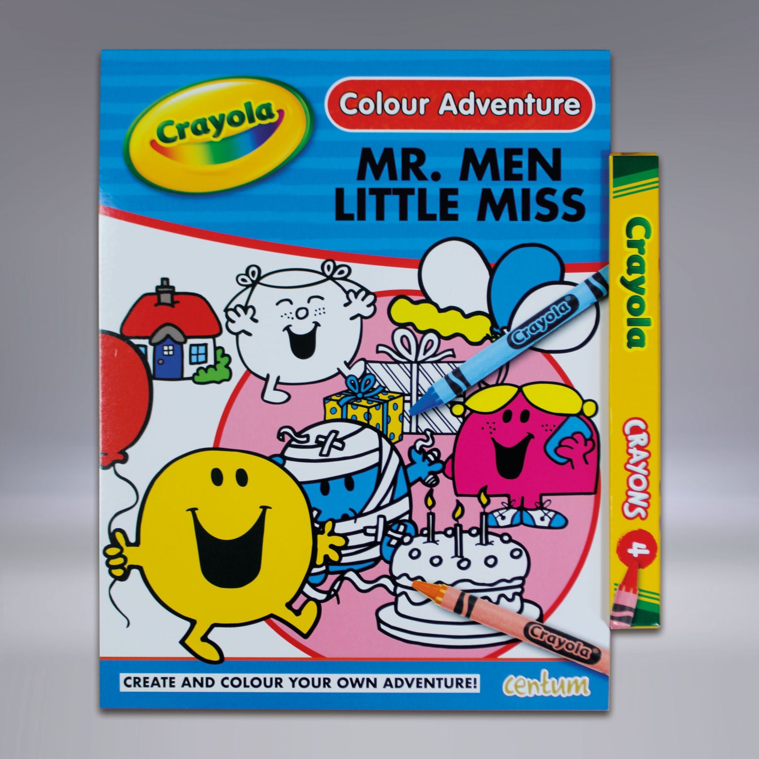 Mr Men colouring pad with crayons 32 pages, UK version