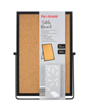 Table board cork and whiteboard assortment black gold silver (British brand)