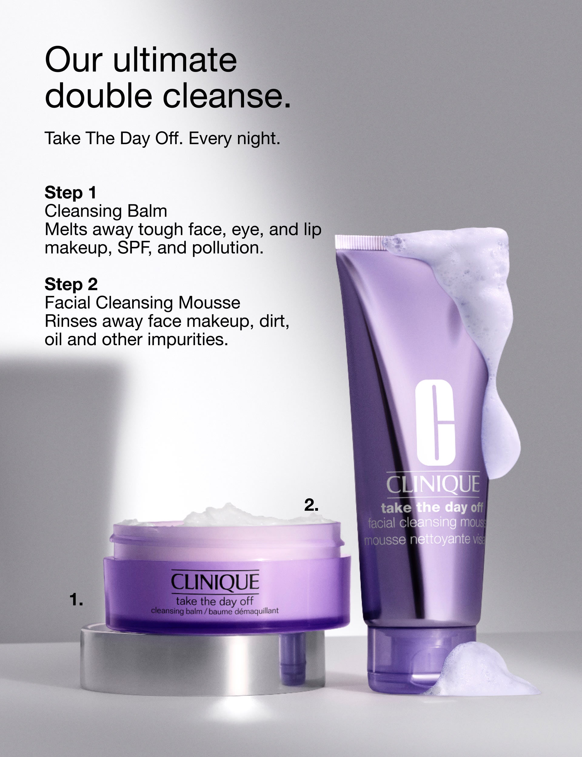 Clinique facial cleansing mousse 125ml (British brand)