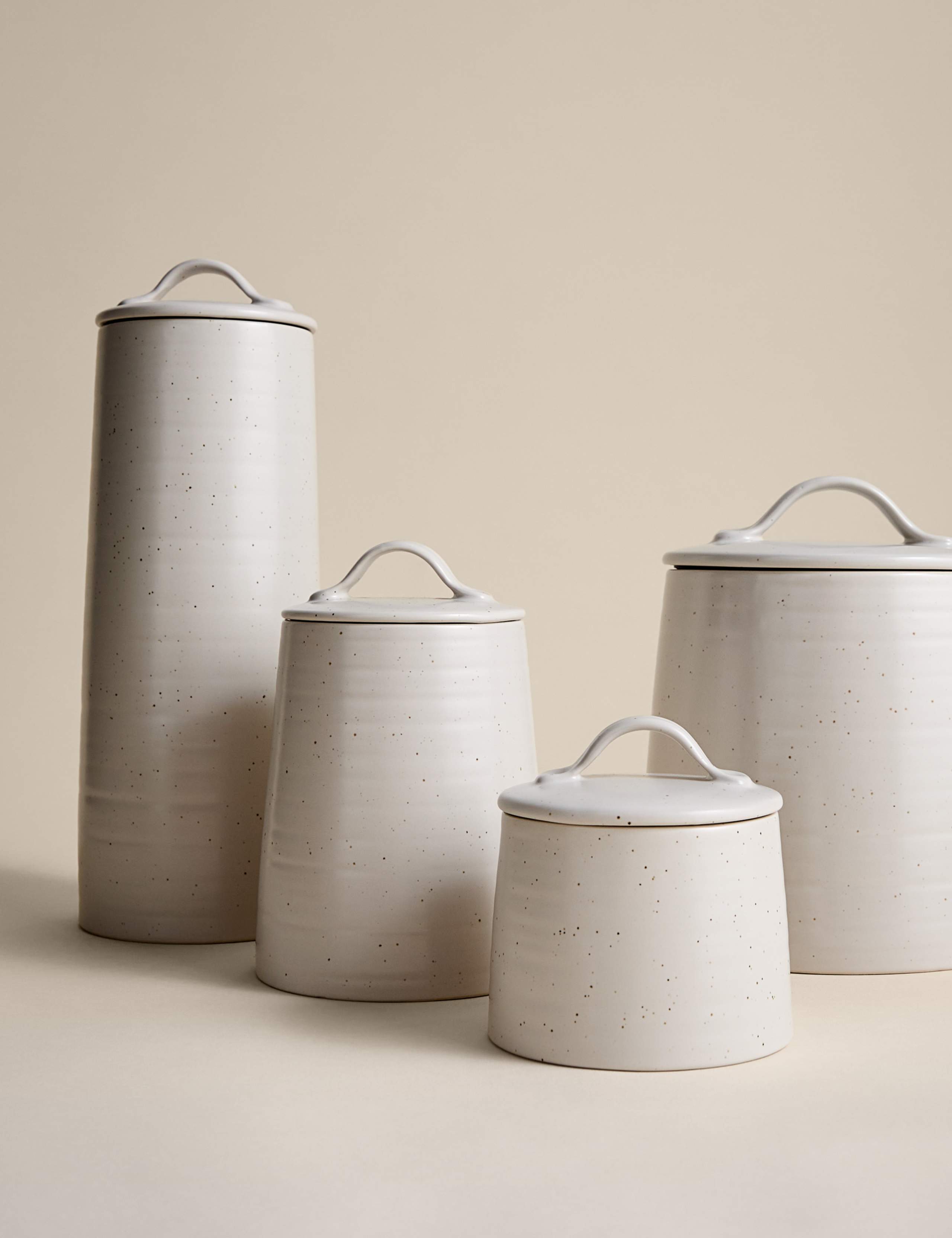 Tall ceramic stoneware storage jar 31cm (British brand)